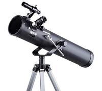 IQCrew Télescope Dobsonian 35X-350X 76 mm avec lentille de Barlow 2X et trépied