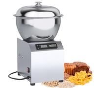 IqdZynx Pétrin Industriel 2200 W avec minuterie, Machine à pétrir à Spirale en Acier Inoxydable 5-8 kg, pétrissage Avant/arrière pour Pizza 8KG/18QT