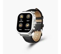 iQIBLA Montre Connectée Musulman Qwatch S3, Récitations Coran, Boussole Qibla, horaires de prière, invocations, 99 Noms d'ALLAH, Calendrier Hijri, Appels, Suivi Santé (Argenté)
