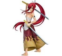 IQITOYS Figurine Erza Scarlet de 17 cm - Figurine de Fairy Tail Anime - Statuette de combat cool - Décoration de bureau - Matériau PVC - Cadeau pour les fans