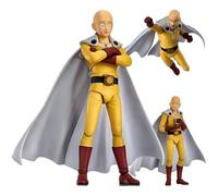 IQITOYS Figurine Saitama One Punch Man de 15 cm - Visages interchangeables et modèle mobile - Décoration de bureau - Matériau PVC - Cadeau pour un ami
