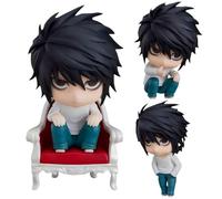 IQITOYS Figurine Yagami/L légère de 10 cm - Death Note - Accessoire mobile et interchangeable - Décoration de bureau - Matériau PVC - Cadeau pour les fans (L)