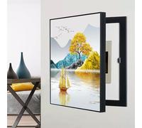 IQOAIJ Boîte de Compteur électrique Peinture décorative Cacher Le Comptoir CouvercleTableau Électrique Cacher Peintures Boîte de Distribution,05,40X60 to The Left