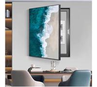 IQOAIJ Cache Tableau Electrique Cache Compteur Électrique D'intérieur Créativité Cacher Le Comptoir Couvercle Boîte de Distribution Peinture Décorative,04,30X40CM