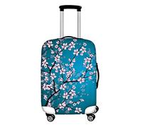 IQOPPEDR Housse de protection pour bagage de voyage avec motif girafe - Anti-rayures et anti-poussière - Convient aux bagages de 55,9 à 63,5 cm, Floral., M(for 22-25 inch luggage)