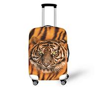 IQOPPEDR Housse de protection pour bagage de voyage avec motif girafe - Anti-rayures et anti-poussière - Convient aux bagages de 55,9 à 63,5 cm, Cool Tiger., M(for 22-25 inch luggage)
