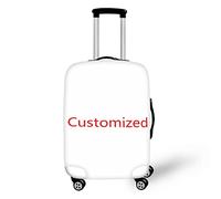 IQOPPEDR Housse de protection pour bagage de voyage avec motif girafe - Anti-rayures et anti-poussière - Convient aux bagages de 55,9 à 63,5 cm, 1-Personnalisé, M(for 22-25 inch luggage)