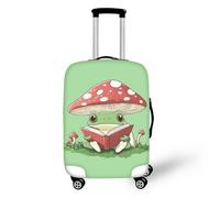 IQOPPEDR Housse de valise motif grenouille de dessin animé pour la rentrée des classes, housse de protection pour valise de 55,9 à 63,5 cm avec fermeture éclair, housse de bagage épaisse universelle
