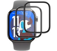IQShield Lot de 2 films de protection d'écran en verre trempé ultra transparent pour Apple Watch Series 10 46 mm, couverture complète 3D, sensibilité tactile, sans bulles