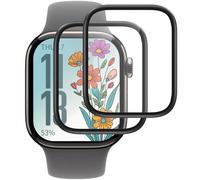 IQShield Lot de 2 films de protection d'écran en verre trempé ultra transparent pour Apple Watch Series 10 42 mm, couverture complète 3D, sensibilité tactile, sans bulles