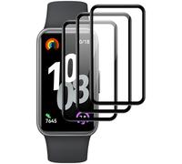 IQShield Lot de 2 films de protection d'écran pour Huawei Band 10, en verre trempé ultra transparent, sans bulles, couverture complète 3D, sensible au toucher