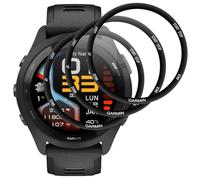 IQShield Lot de 3 films de protection d'écran pour Garmin Forerunner 265, ultra transparent, en verre trempé, sans bulles, couverture complète 3D, sensibilité tactile