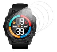 IQShield Lot de 4 films de protection d'écran pour Garmin Fenix E 47 mm/Fenix 7/Fenix 7 Pro Solar, en verre trempé ultra transparent, sans bulles, dureté 9H, sensibilité tactile