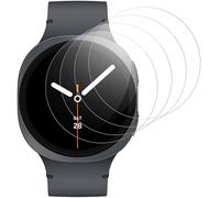 IQShield Lot de 4 films de protection d'écran pour Samsung Galaxy Watch 8 40 mm, en verre trempé ultra transparent, sans bulles, dureté 9H, sensibilité tactile