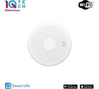 iQtech SmartLife Combo - Détecteur de monoxyde de carbone (CO) et de fumée CS01W WiFi, notification mobile