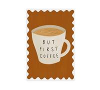 IQTFHGB Impression sur toile « But The First Coffee » - Décoration de cuisine neutre - Décoration de chambre à coucher, bureau, chambre - Cadeau - 60 x 90 cm