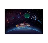 IQTFHGB Outer Wilds Game Poster 6 sur toile pour décoration de chambre à coucher, bureau, chambre, cadeau 60 x 90 cm
