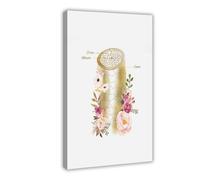 IQTFHGB Poster sur toile représentant l'anatomie des cheveux - Décoration murale pour salon, chambre à coucher - 60 x 90 cm