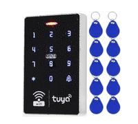 iQuickey Contrôleur d'accès intelligent WiFi 125 kHz 13,56 MHz, clavier RFID étanche IP68, télécommande Tuya App, Wiegand 26/34, déverrouillage des enregistrements, pour système de sécurité domestique