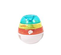Iquities Jouet distributeur de friandises pour chiens, boule à friandises interactive IQ Wobbler, jouet d'entraînement cérébral pour chiens, orange et vert