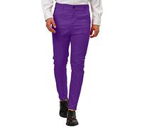 IQYU Pantalon de Costume Homme - Affaires Décontracté - Couleur Unie - Stretch - Coupe Ajustée - Grande Taille