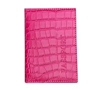 IQYU Poches et portefeuille Business Support Protection Passeport Housse en cuir Passeport Soft Card Sacs à bandoulière Femme Grand Rouge, Rose, Taille unique