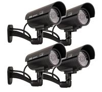 4x Caméra factice IR LED Imitation réaliste Dummy Camera Noir