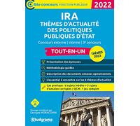 IRA - THÈMES D'ACTUALITÉ DES POLITIQUES PUBLIQUES D'ÉTAT: Concours externe - interne - 3e concours