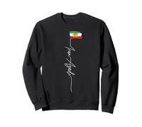 Iran AZADI Carte du Drapeau de l'Iran Lion Soleil Épée Révolution Iran Sweatshirt