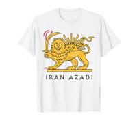 Iran Azadi Drapeau du soleil avec épée de lion iranien, soutien à la liberté de l'Iran T-Shirt