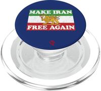 Iran Drapeau Lion Soleil Épée Libre L'Iran soutient Les Femmes d'Iran PopSockets PopGrip pour MagSafe