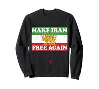 Iran Drapeau Lion Soleil Épée Libre L'Iran soutient Les Femmes d'Iran Sweatshirt