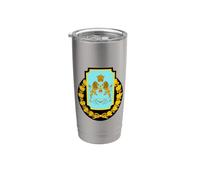Iran Pahlavi Era Garde impériale persane Javidan Shahanshahi Gobelet isotherme en acier inoxydable double paroi