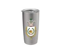 Iran Shir o Khorshid Pahlavi Era Lion et Sun Imperial Crest Gobelet isotherme en acier inoxydable double paroi