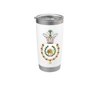 Iran Shir o Khorshid Pahlavi Era Lion et Sun Imperial Crest Gobelet isotherme en acier inoxydable double paroi