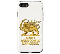 Iran Shiro Khorshid La lumière surmonte Les ténèbres Lion et Soleil Coque pour iPhone SE (2020) / 7/8