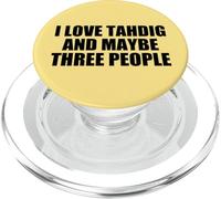 Iran Tahdig Drôle J'aime Tahdig Et Peut-être Trois Personnes PopSockets PopGrip pour MagSafe