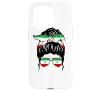 Iranian Girl Iran Drapeau iranien Fière femme iranienne Coque pour iPhone 15 Pro