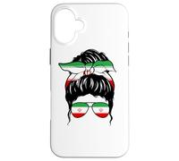 Iranian Girl Iran Drapeau iranien Fière femme iranienne Coque pour iPhone 16 Plus