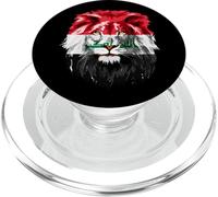 Iraqi Flag Iraq Pride Lion Face Iraq Flag PopSockets PopGrip pour MagSafe