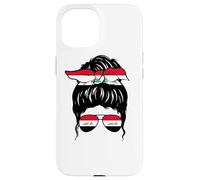 Iraqi Girl Irak Drapeau irakien Fière Femme irakienne Coque pour iPhone 15