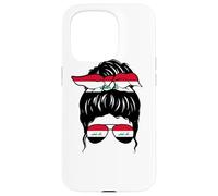Iraqi Girl Irak Drapeau irakien Fière Femme irakienne Coque pour iPhone 15 Pro