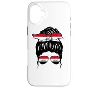 Iraqi Girl Irak Drapeau irakien Fière Femme irakienne Coque pour iPhone 16 Plus