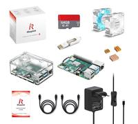 iRasptek Basic Kit for Raspberry Pi 4B 4Go RAM - Édition 64Go SD, Noobs préinstallé
