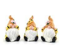 Irayin Bee GNOME Décoration, Statue Abeille GNOME, Ne Voir Ne Ecouter Ne Dire Figurines, Cadeau Maman, Objet Décorations Modernes pour Intérieurs, Salon, Cour, Bureau