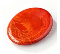 IRCKONCI 2 Pièces Cristal De Guérison Poli, Pierre De Palmier en Cristal 3-5 Cm | Pierre D’inquiétude De Poche, Massage, Tumblestone(Red Jasper)