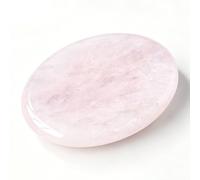 IRCKONCI 2 Pièces Cristal De Guérison Poli, Pierre De Palmier en Cristal 3-5 Cm | Pierre D’inquiétude De Poche, Massage, Tumblestone(Pink Quartz)