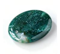 IRCKONCI 2 Pièces Cristal De Guérison Poli, Pierre De Palmier en Cristal 3-5 Cm | Pierre D’inquiétude De Poche, Massage, Tumblestone(Waterweed Agate)