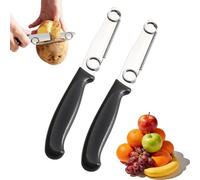 IRCKONCI Lot De 2 Couteaux À Coupe Rapide, Éplucheur De Légumes Multifonctionnel 3 En 1, Couteau Giovanni's, Avec Ressort Réglable, for Concombre, Carotte, Pomme De Terre