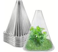IRCKONCI Lot de 20 cloches de jardin en plastique pour protéger contre le soleil, la neige, le gel, les escargots, les oiseaux, les poules, les insectes